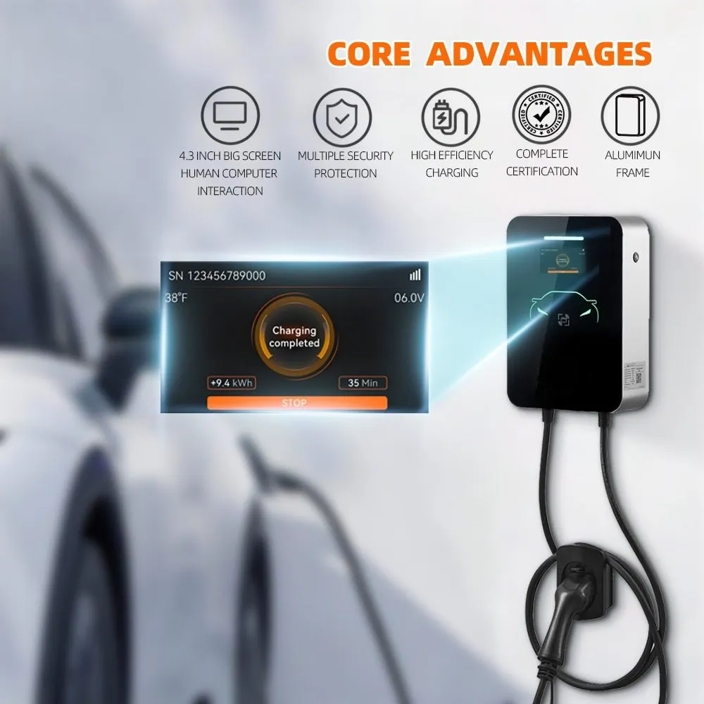 Core advantages: 4.3" LCD, safety, efficiency, certifications, aluminium frame