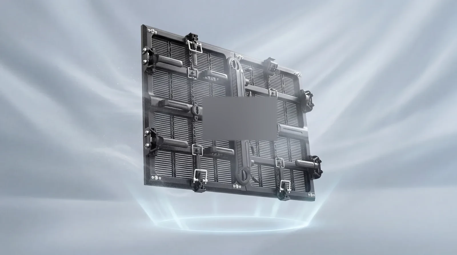 Transparent louver structure