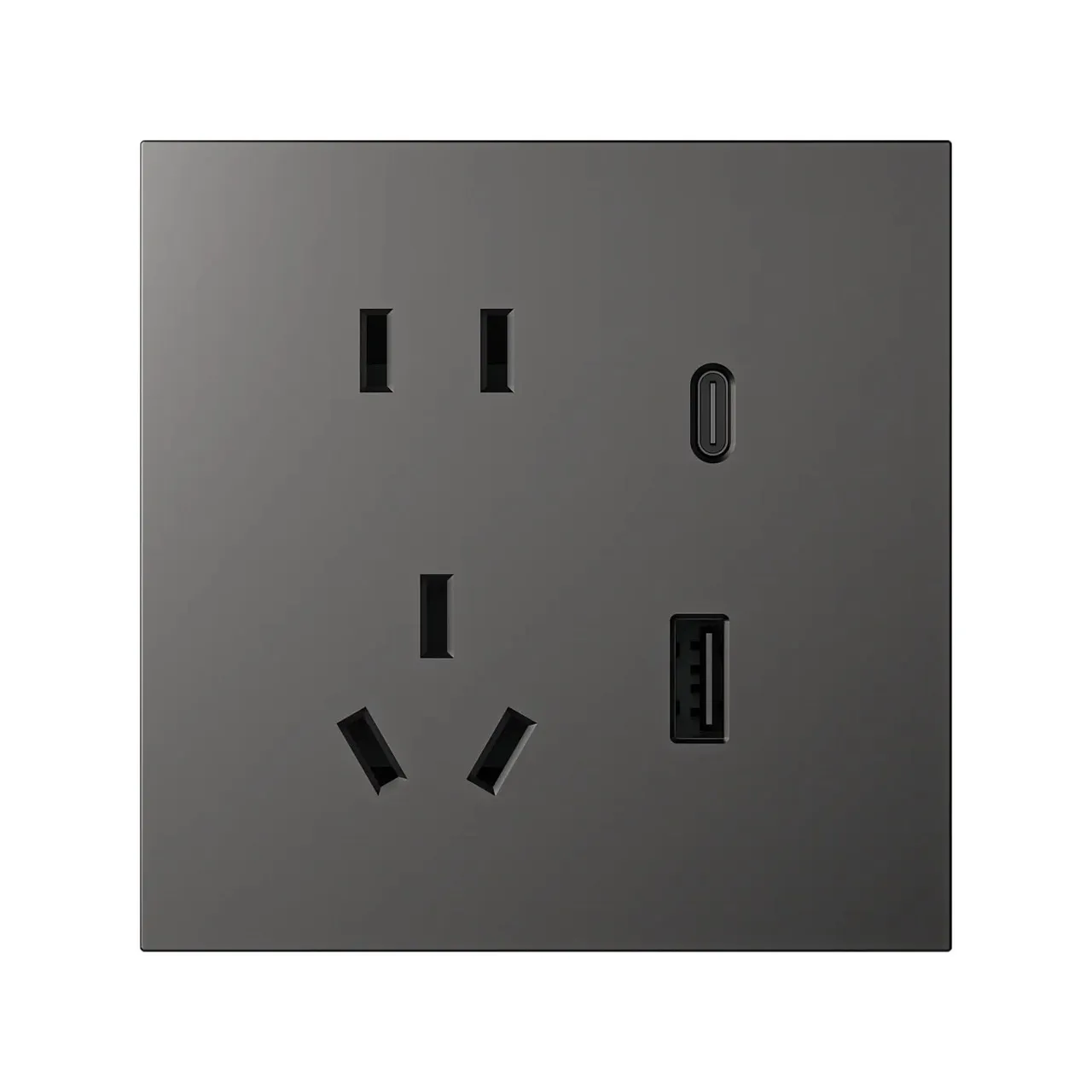 In-Wall Socket (2+3 Pin + USB-C)
